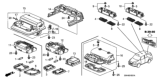Diagram for Honda Pilot Consoles - 83250-SHJ-A03ZE