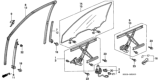 Diagram for 1998 Honda Civic Window Regulator - 04720-S00-A01