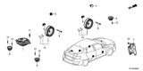 Diagram for Honda Car Speakers - 39120-TBA-A81