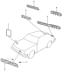 Diagram for 1981 Honda Civic Emblem - 87101-SA0-660