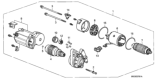 Diagram for 1996 Honda Del Sol Starter Motor - 31200-P54-003