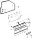 Diagram for 1980 Honda Prelude Weather Strip - 75851-692-000