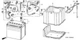 Diagram for 2003 Honda Civic Battery Tray - 31521-S5B-000