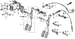 Diagram for Honda CRX Throttle Cable - 17910-SH3-A22