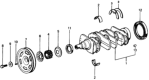 Diagram for Honda Civic Harmonic Balancer - 13811-657-670