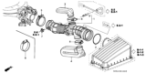 Diagram for 2002 Honda Odyssey Air Intake Coupling - 17228-P8F-A10