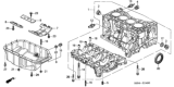 Diagram for 2004 Honda Civic Engine Block - 11000-PNL-E00