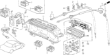 Diagram for 1989 Honda Prelude Speedometer - 78100-SF1-A07