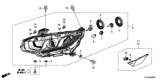 Diagram for 2020 Honda Civic Headlight - 33150-TGG-A01