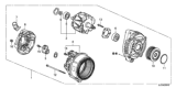 Diagram for 2014 Honda Accord Alternator Pulley - 31141-RV0-A01