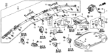 Diagram for Honda Civic Air Bag Sensor - 77970-SNA-A32