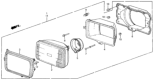 Diagram for 1985 Honda Civic Headlight - 33100-SB3-671