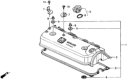 Diagram for 1992 Honda Accord Valve Cover - 12310-PT7-020