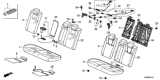 Diagram for Honda Insight Armrest - 82180-TXM-A41ZA