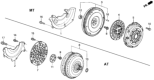 Diagram for 1993 Honda Del Sol Clutch Disc - 22200-P29-020