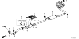 Diagram for 2019 Honda CR-V Muffler - 18307-TLD-A04