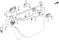Diagram for 1986 Honda Civic Door Lock Actuator - 76410-SB6-023