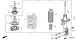Diagram for Honda Fit Shock Absorber - 51605-SLN-A03