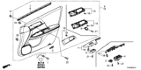 Diagram for 2015 Honda Accord Hybrid Door Seal - 72375-T2F-A11