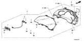 Diagram for Honda Clarity Fuel Cell Gauge Trim - 78156-TRT-J01