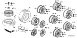 Diagram for Honda Civic Wheel Cover - 44732-S7S-J02