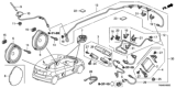 Diagram for Honda Fit Antenna Cable - 39160-TF0-J31