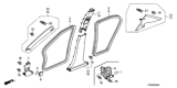 Diagram for 2012 Honda Accord Door Seal - 72315-TA5-A01ZA