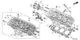 Diagram for 2005 Honda Accord Cylinder Head - 12300-RCA-305