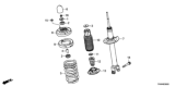 Diagram for 2021 Honda Clarity Plug-In Hybrid Shock Absorber - 52611-TRW-A02