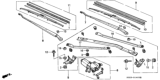 Diagram for 1998 Honda Civic Wiper Motor - 76574-S01-A07