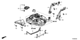 Diagram for Honda Fuel Tank Strap - 17521-TR0-A00