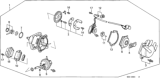 Diagram for Honda Accord Distributor - 30105-PH4-662