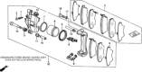 Diagram for Honda CRX Brake Pad Set - 45022-SH3-G33
