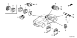 Diagram for 2013 Honda Accord Ignition Switch - 35881-T2A-A01