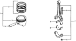 Diagram for 1978 Honda Civic Piston Rings - 13011-PA1-004