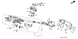 Diagram for 1993 Honda Accord Steering Column Cover - 53320-SM4-A06