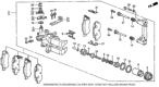 Diagram for 1985 Honda Prelude Brake Pad Set - 43022-SF0-307