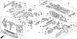 Diagram for 1996 Honda Prelude Radiator Support - 04601-SS0-300ZZ