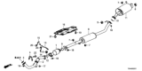 Diagram for Honda CR-V Exhaust Heat Shield - 74601-T0A-A00