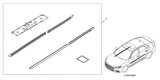 Diagram for 2021 Honda Insight Door Moldings - 08P05-TXM-120