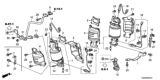 Diagram for 2009 Honda Accord Catalytic Converter - 18190-R71-A10