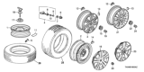 Diagram for 2017 Honda Fit Tire - 42751-DUN-047