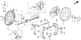 Diagram for Honda Civic Brake Backing Plate - 43120-SH5-003