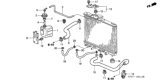 Diagram for Honda Insight Radiator Hose - 19501-PHM-000