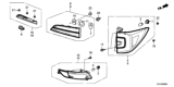 Diagram for 2020 Honda Pilot Tail Light - 33500-TG7-A11