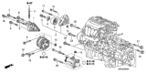 Diagram for 2008 Honda CR-V Engine Mount - 11910-RZA-000