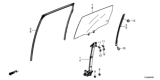 Diagram for Honda CR-V Auto Glass - 73450-TLC-A01