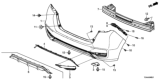 Diagram for Honda Fit Bumper - 04715-T5R-A90ZZ