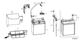 Diagram for 2020 Honda Fit Battery Tray - 31521-T9P-000