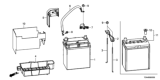 Diagram for 2019 Honda Fit Battery Cable - 32600-T5A-J10